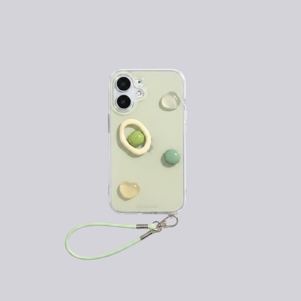 MINT GREEN CHARM CASE WITH STRAP