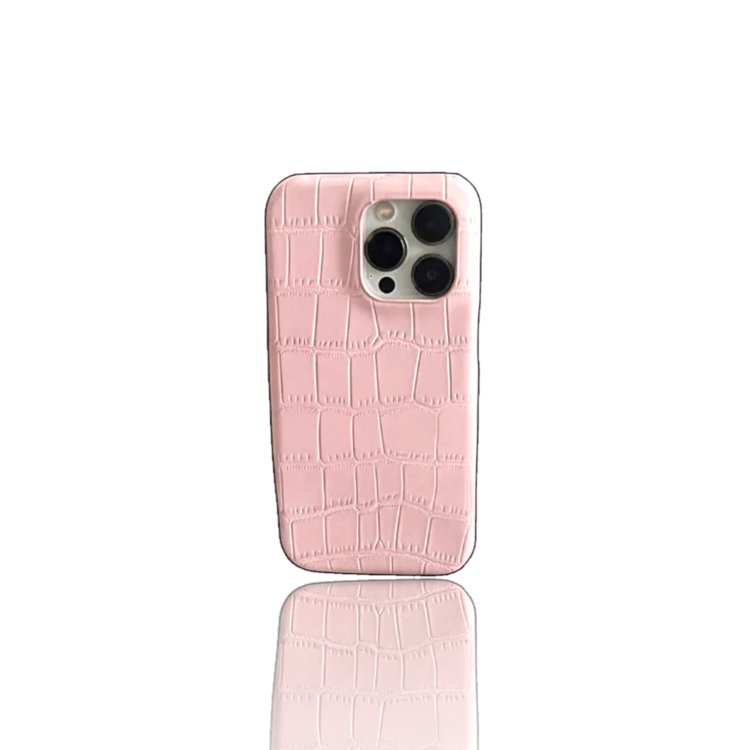 Pastel Pink Alligator Case