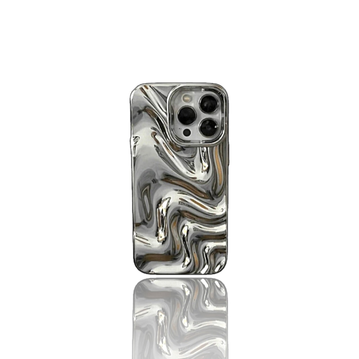 Liquid Silver Swirl Case
