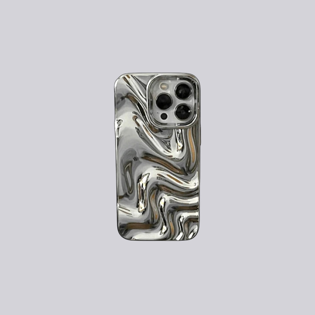 Liquid Silver Swirl Case