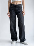 Low Waist Wide Leg – Schwarz
