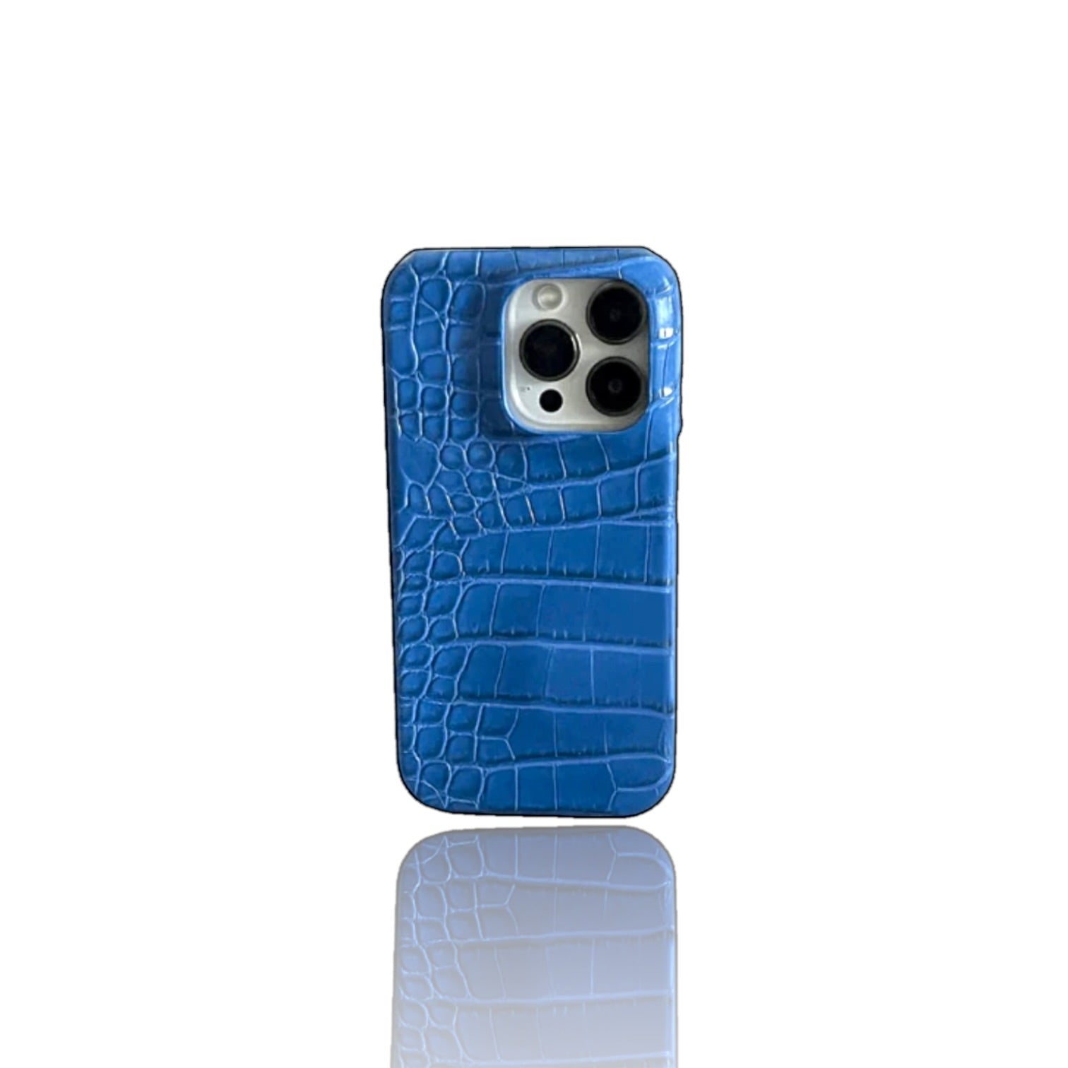 Electric Blue Alligator Case