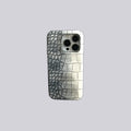 Grey White Ombré Alligator Case
