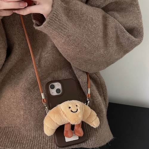 FLUFFY CROISSANT CROSSBODY CASE