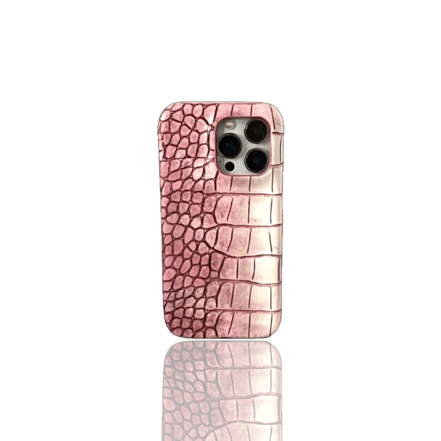 Rose Gold Ombré Alligator Case