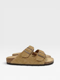 Wildleder Sandalen Hellbraun