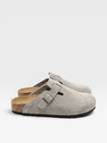 Wildleder Clogs Grau