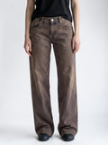 Low Waist Wide Leg – Kaffeebraun