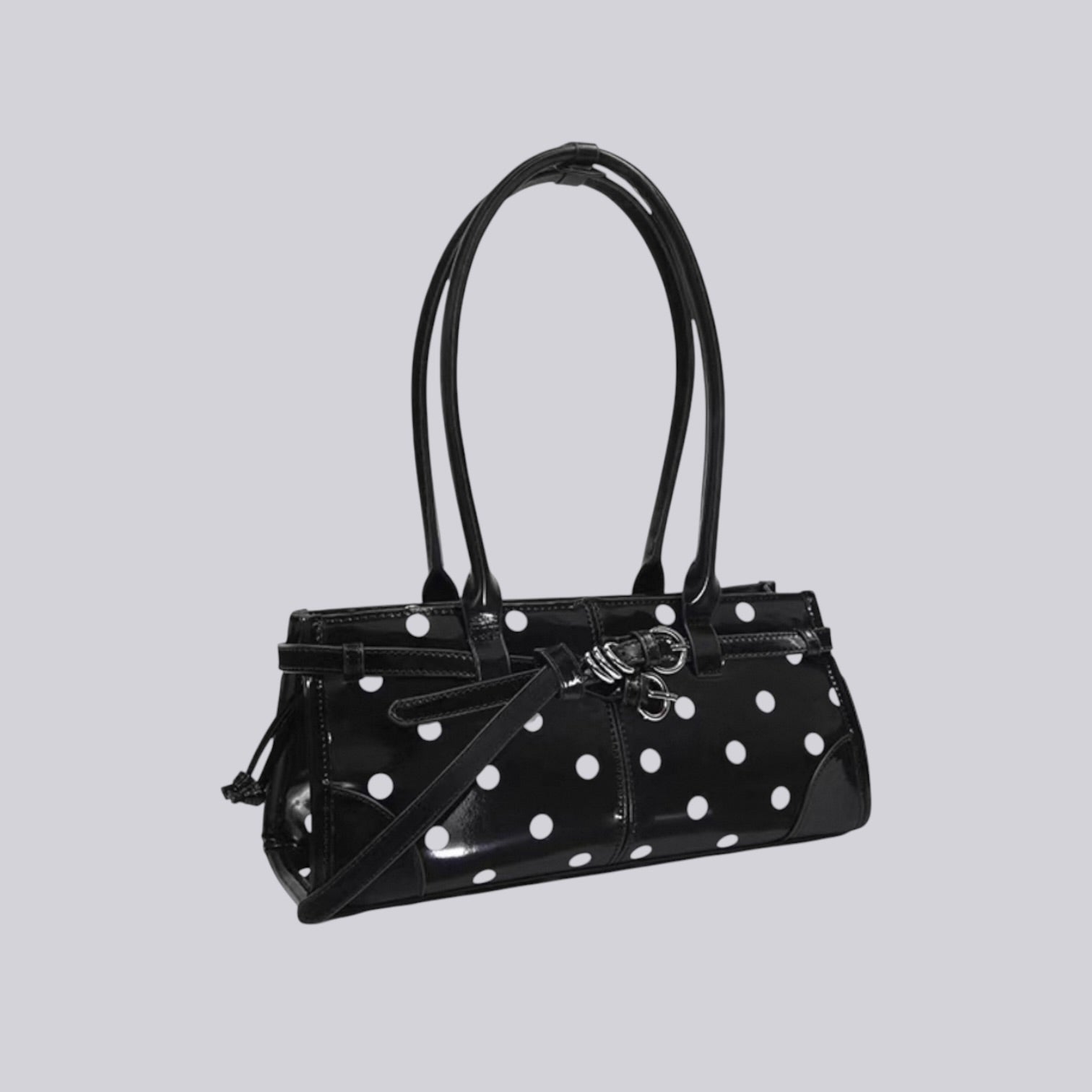 Marissé Marilyn – Lack Polka Dot Schultertasche