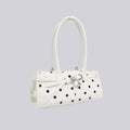 Marissé Audrey – White Polka Dot Lacktasche