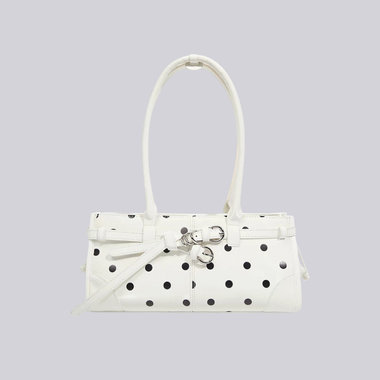 Marissé Audrey – White Polka Dot Lacktasche