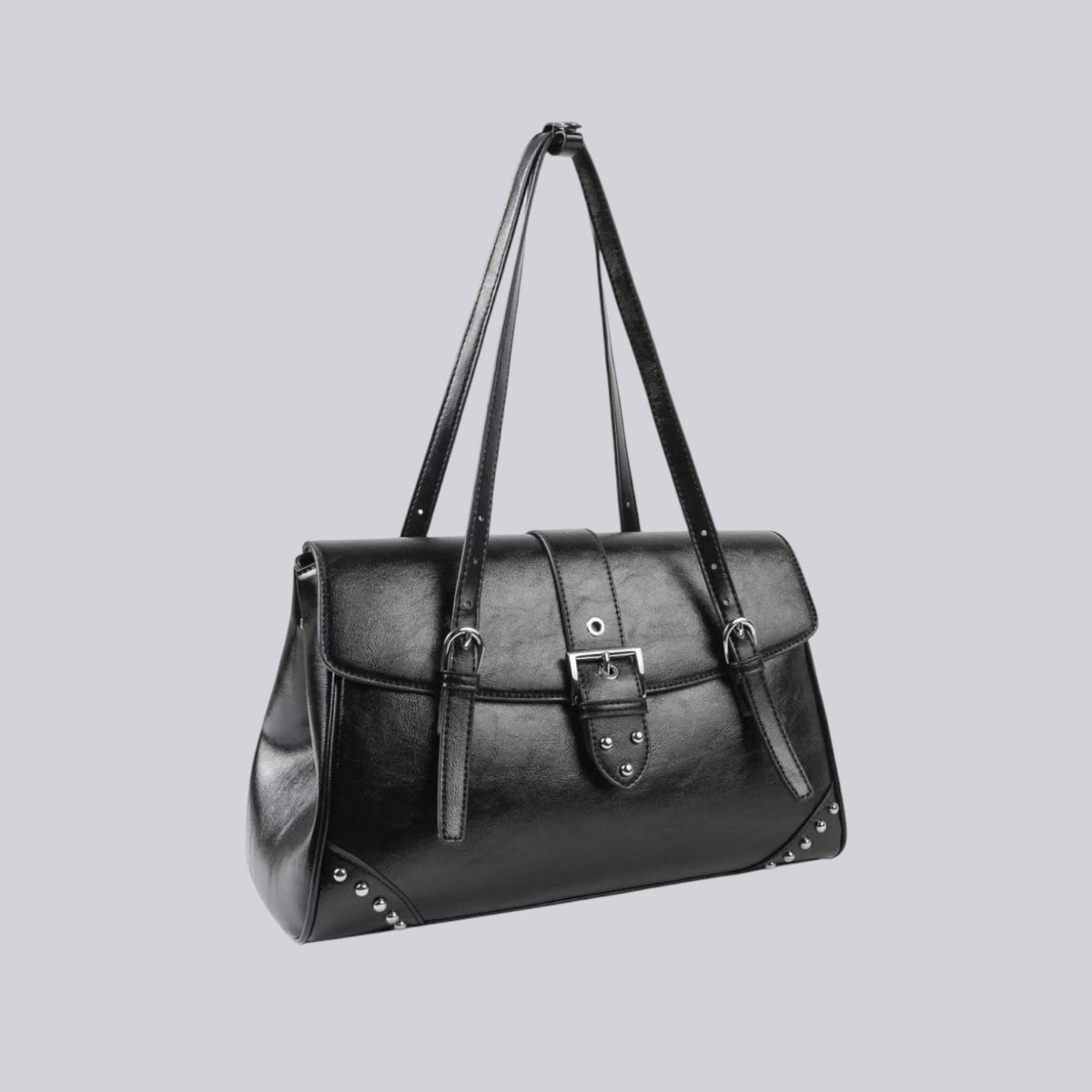 Marissé Vogue – Classic Buckle Shoulder Bag