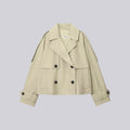 PARISIENNE SHORT TRENCH - KHAKI