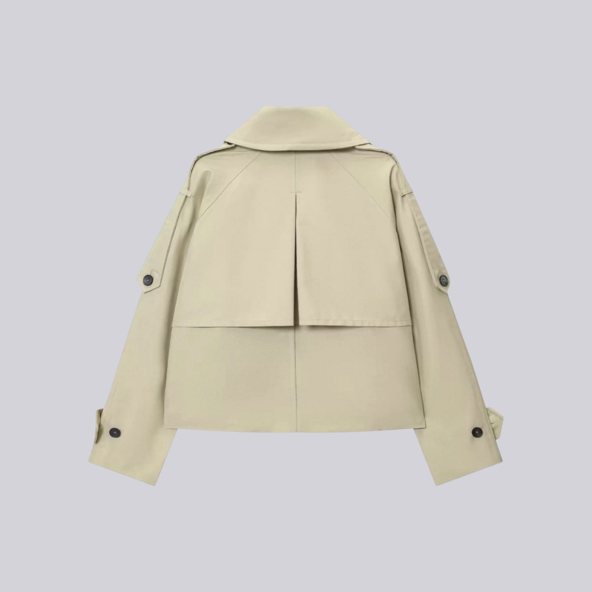 PARISIENNE SHORT TRENCH - KHAKI