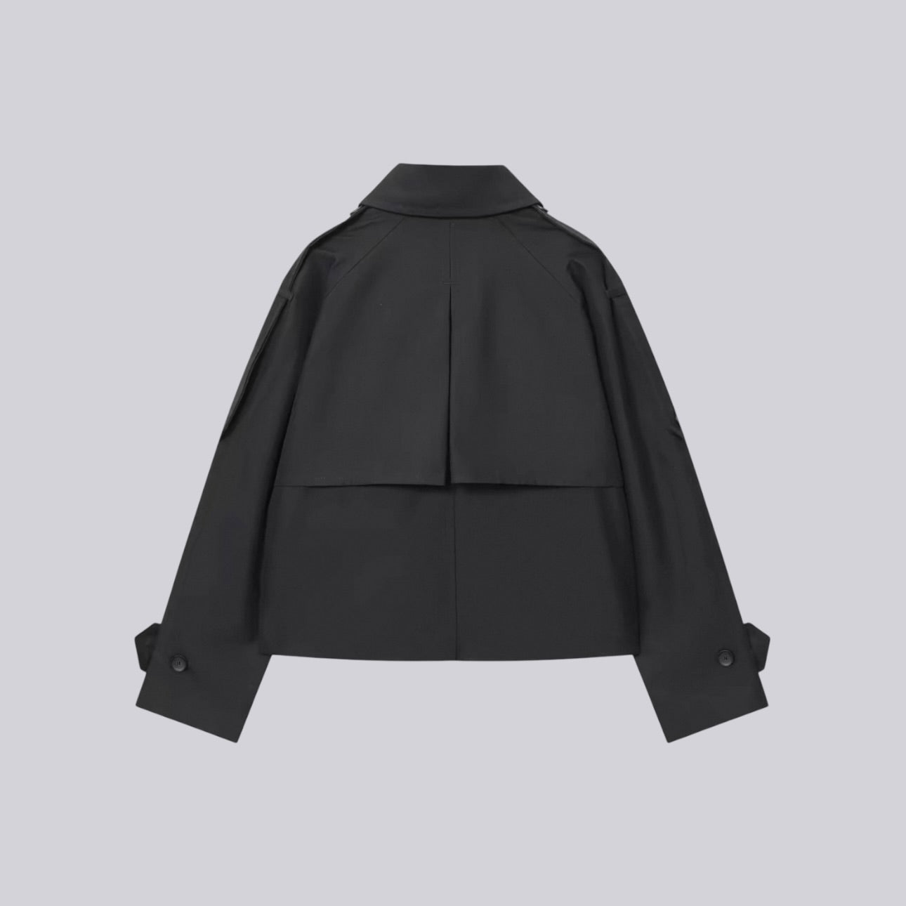 PARISIENNE SHORT TRENCH - BLACK
