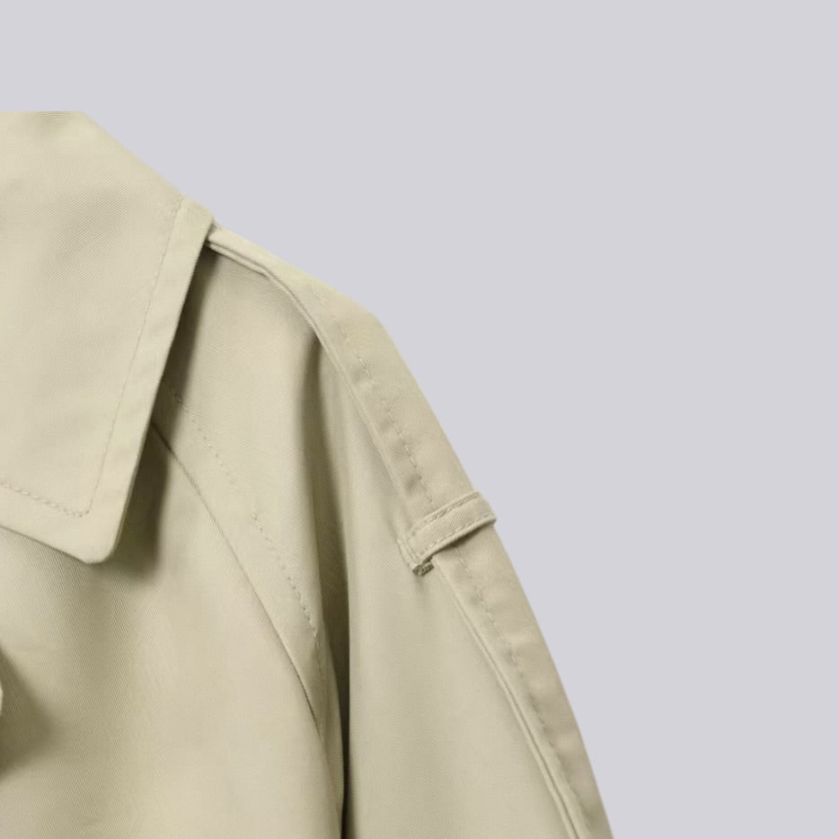PARISIENNE SHORT TRENCH - KHAKI