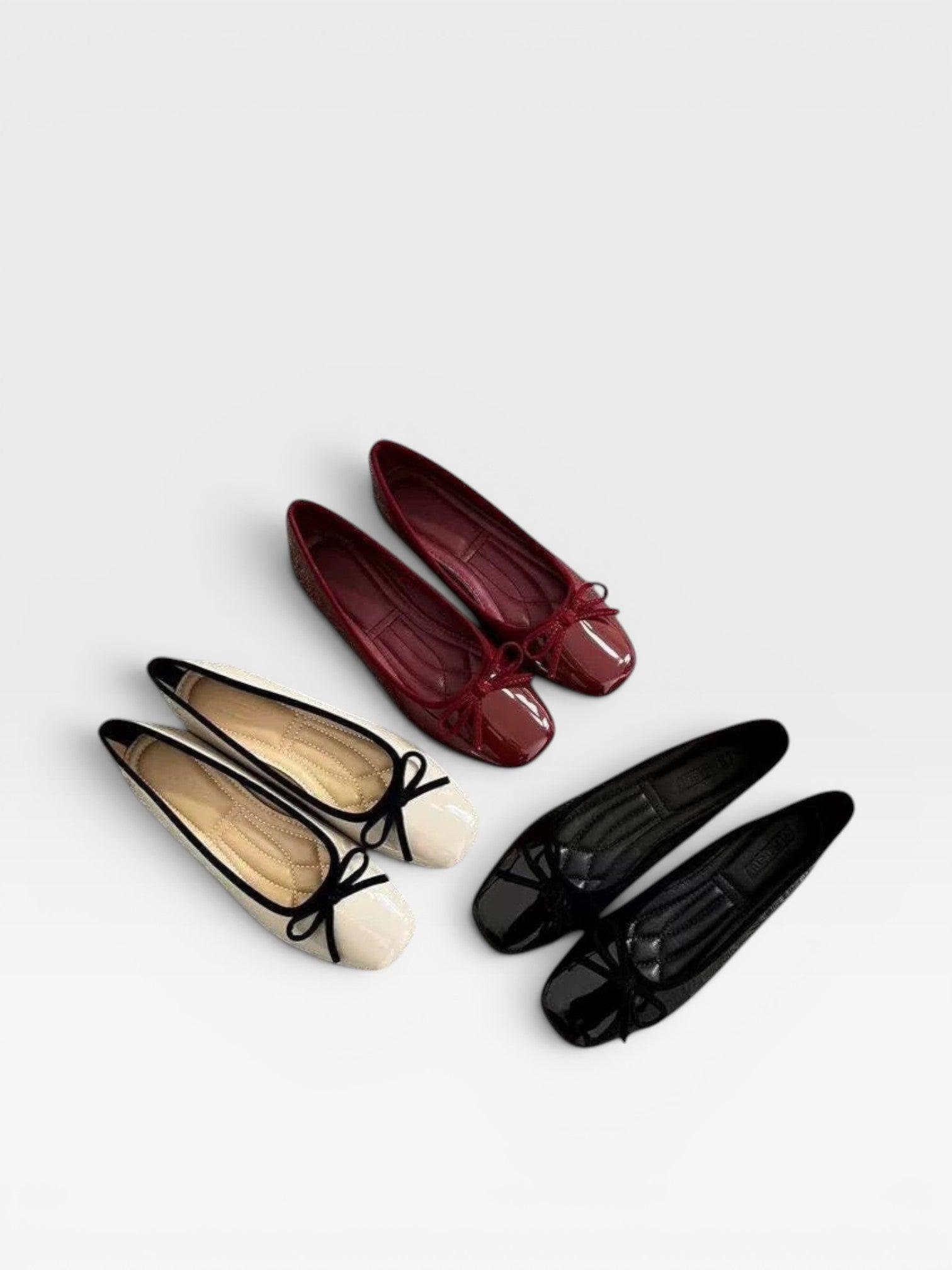 Elegante Retro Ballerinas für Damen aus Weichem Leder - Französischer Stil