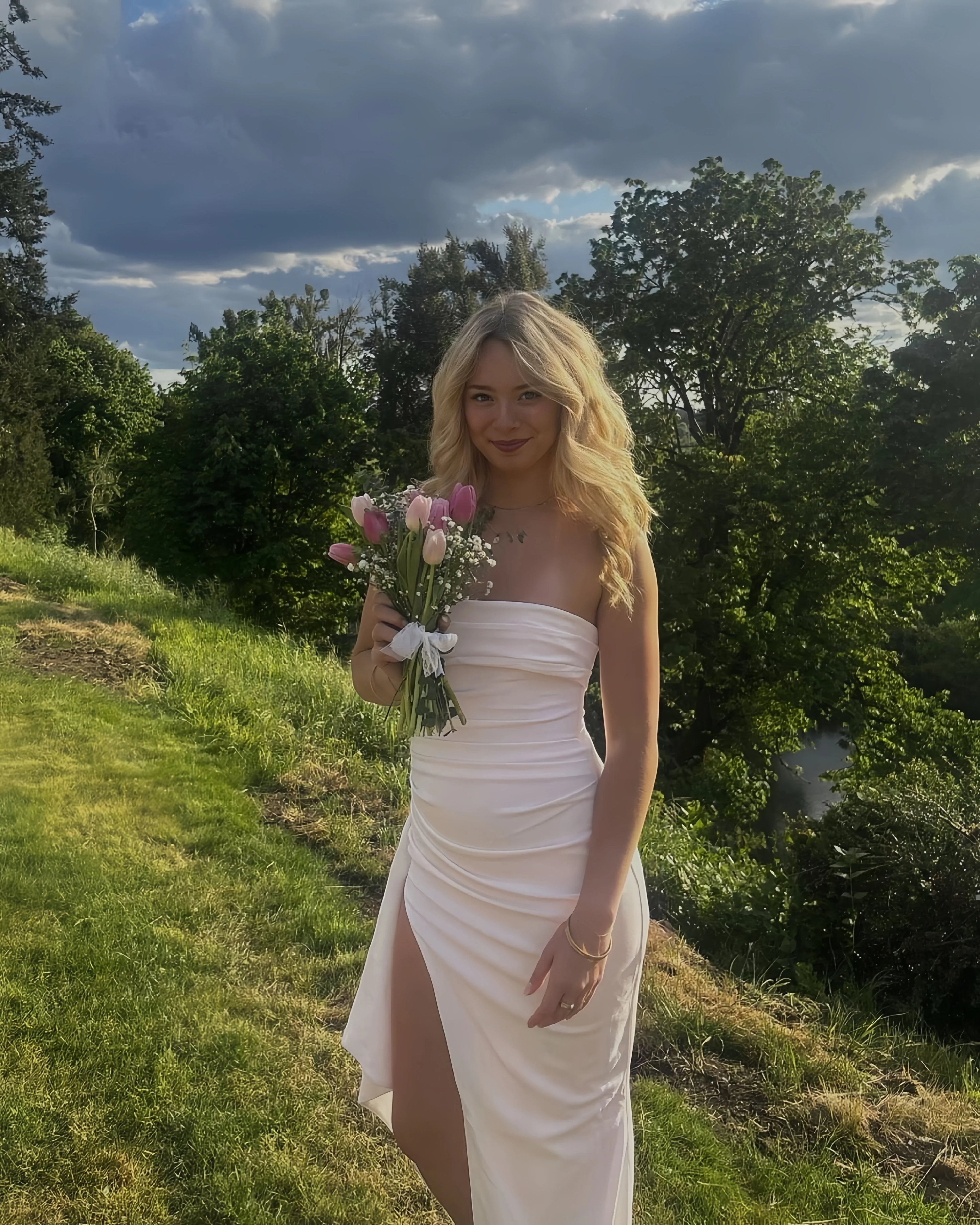 Elegantes Trägerloses Maxikleid für Damen - Figurbetontes Fishtail-Design