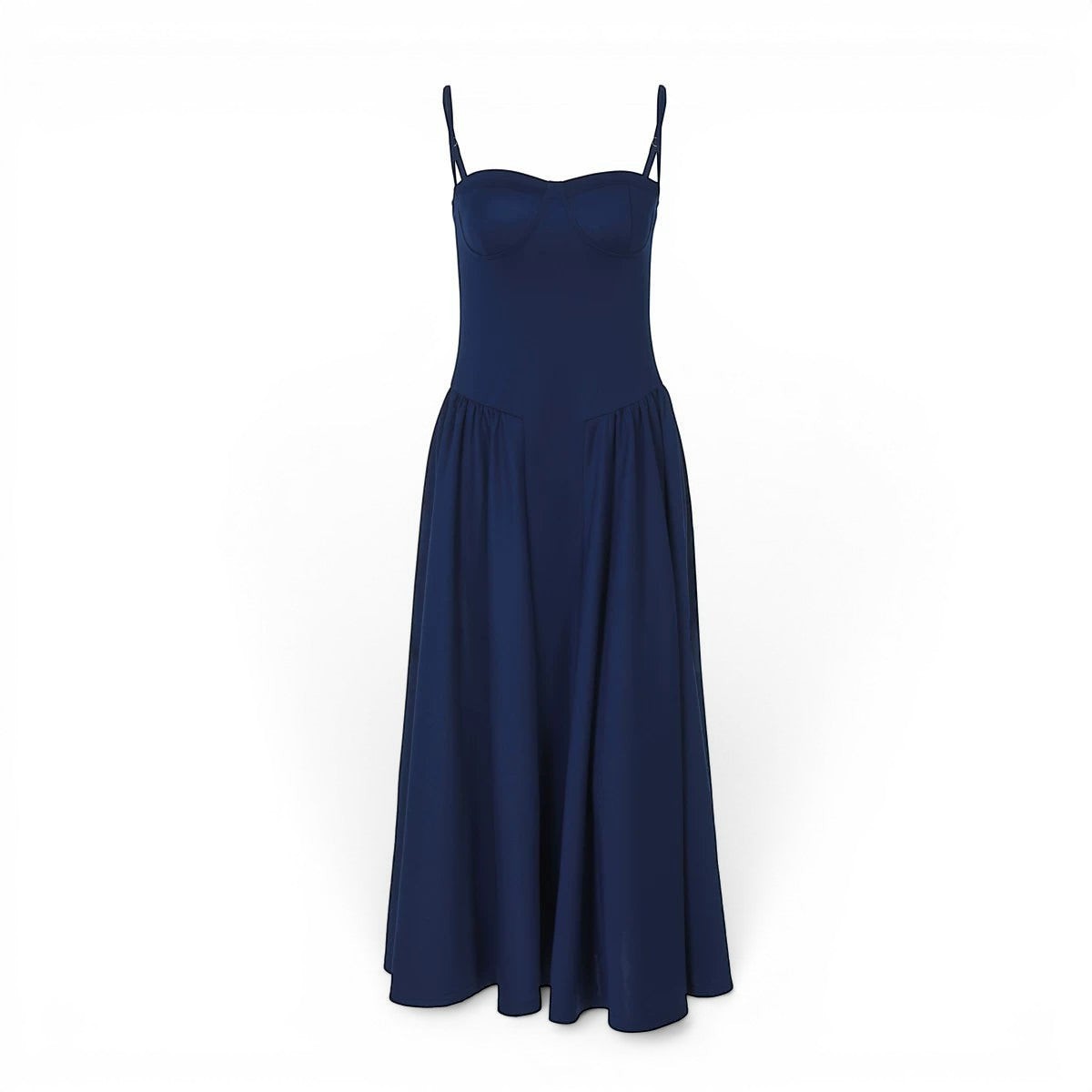 Elegantes Vintage Slip-Kleid für Damen im Französischen Stil - Sommer Maxikleid
